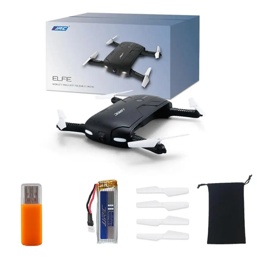 

Newest design Pocket Selfie Drone Quadcopter H37 Phone Control RC Drone Elfie Pocket Foldable Wifi FPV With 0.3 MP Camera