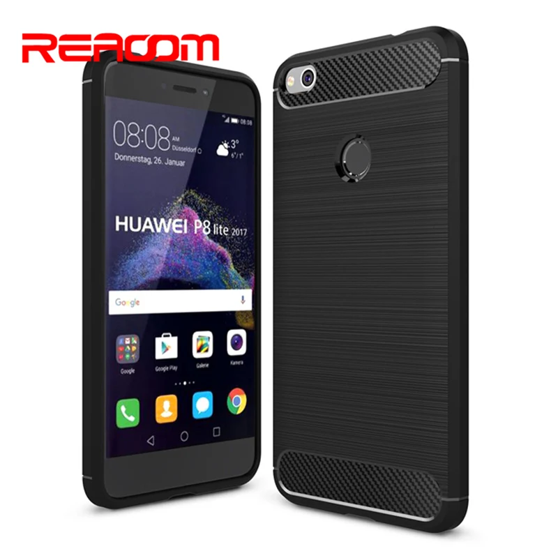 Чехол для телефона Reaoom Huawei P8 Lite 2017 матовая текстура из углеродного волокна задняя