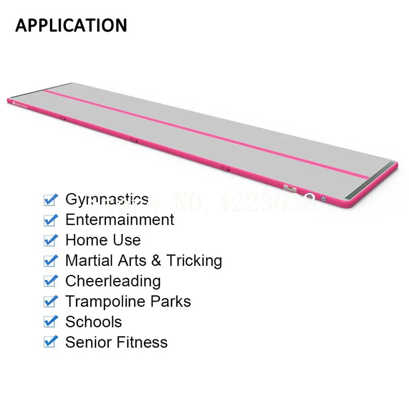 Дешево Бесплатная доставка 11*1*0,2 м надувной воздушный трек гимнастика надувные коврики с электрический воздушный насос для дома