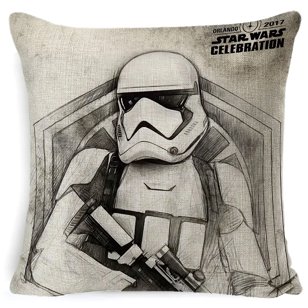 Чехлы для подушек Star Wars ручная роспись йода Дарт Вейдер splter Art наволочка для автомобильной подушки декоративное белье для дивана Бежевый наволочка