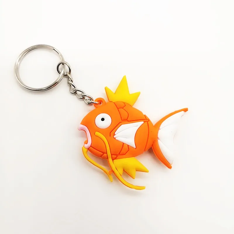 19 Аниме мультфильм с покемоном брелок ПВХ косплей Пикачу Snorlax Charizard Милая Новинка смешной кулон Подарки для женщин и детей брелоки - Цвет: 19