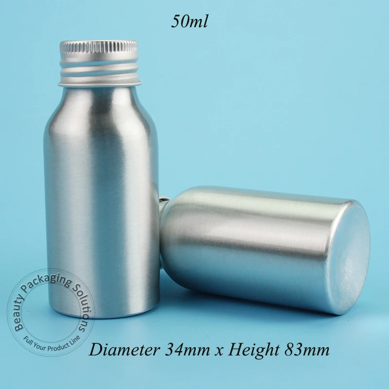 30 шт./лот рекламный алюминиевый косметический контейнер 50 мл бутылка г маленький