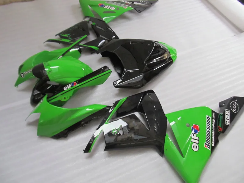 

High quality ABS plastic Fairing kits for Kawasaki ZX10R 2004 2005 NINJA ZX-10R 04 05 green black bodywork fairings set YV65