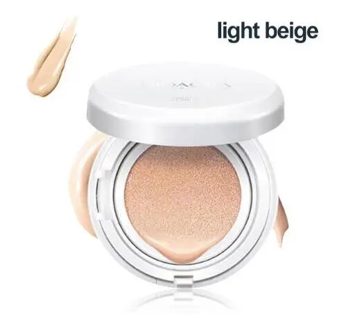 Light beige BIOAQUA воздушная Подушка BB крем изоляция BB Обнаженная консилер контроль масла увлажняющая Жидкая Основа CC крем - Цвет: Light beige