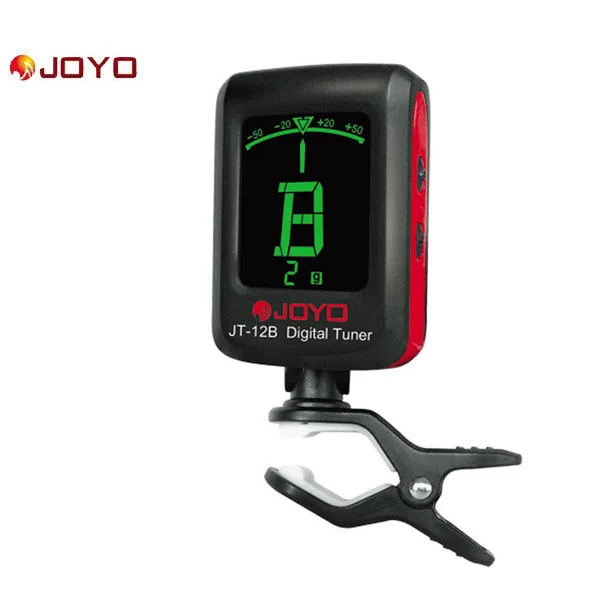 JOYO JT-12B цифровой ЖК-тюнер с зажимом для электронной акустической гитары бас