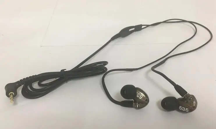 Фирменная стереогарнитура SE535 Hi Fi наушники вкладыши 3 5 мм отдельный кабель
