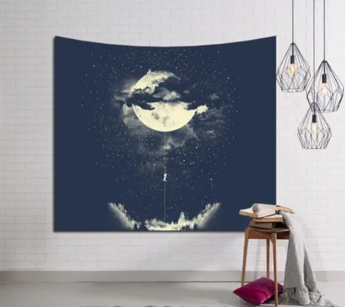 

CAMMITEVER Galaxy Hanging Wall Tapestry Hippie Retro Home Decor Yoga Beach Towel 150x130cm/150x100cm YYY9233