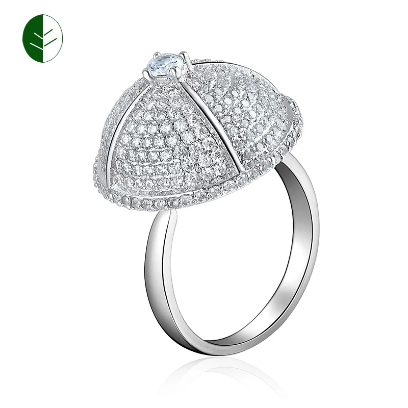 Новинка 2018 золотистое Открытое кольцо в форме купола с зонтиком женские