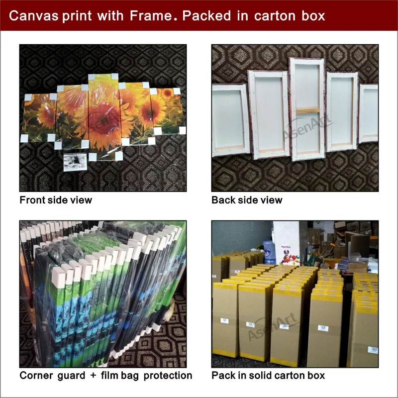 5 Panel Football Playground Canvas Print Wall Art Picture for Living Room Bedroom Soccer Home Decoration Framed Ready to Hang | Дом и сад