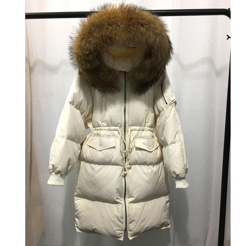 Новинка 2018 зимняя куртка женское длинное пальто Женское парка большой воротник с