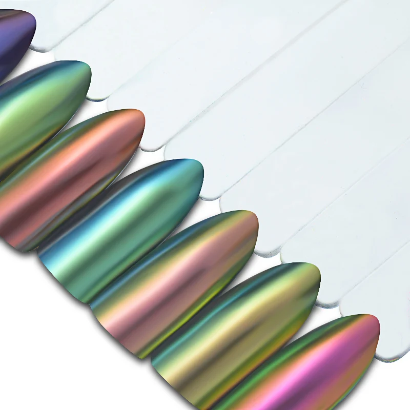 Четыре лилии Хамелеон зеркальные Блестки для ногтей Пудра 0 5 г хромированный