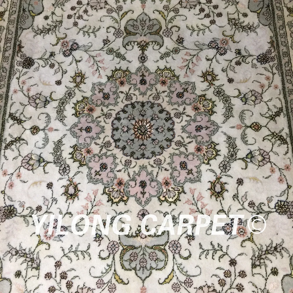 Yilong 4 'x 6' ручной персидский ковер турецкий элегантный античный ковёр из шелка