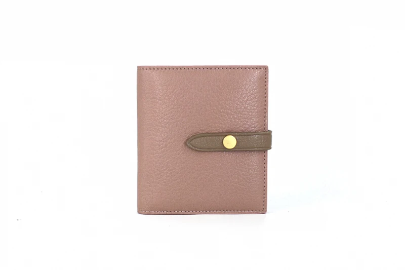 AETOO Goatskin кошелек женский ремень пряжка броские цветные кожаные сумки для карт короткий простой маленький кошелек