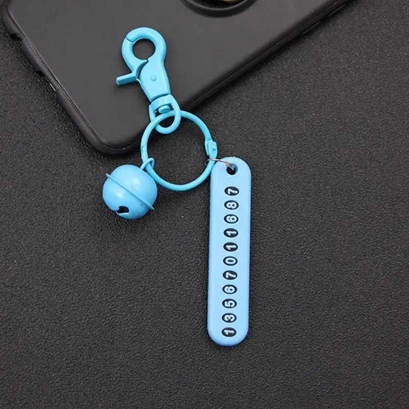 Автомобильный Брелок с подвеской и номерной пластиной защитой от потери