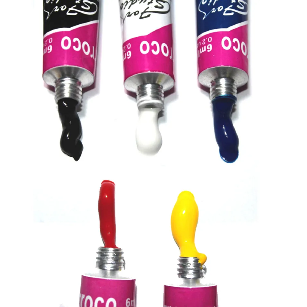 Набор профессиональных акриловых красок для самостоятельной пайки 6 мл 12 цветов