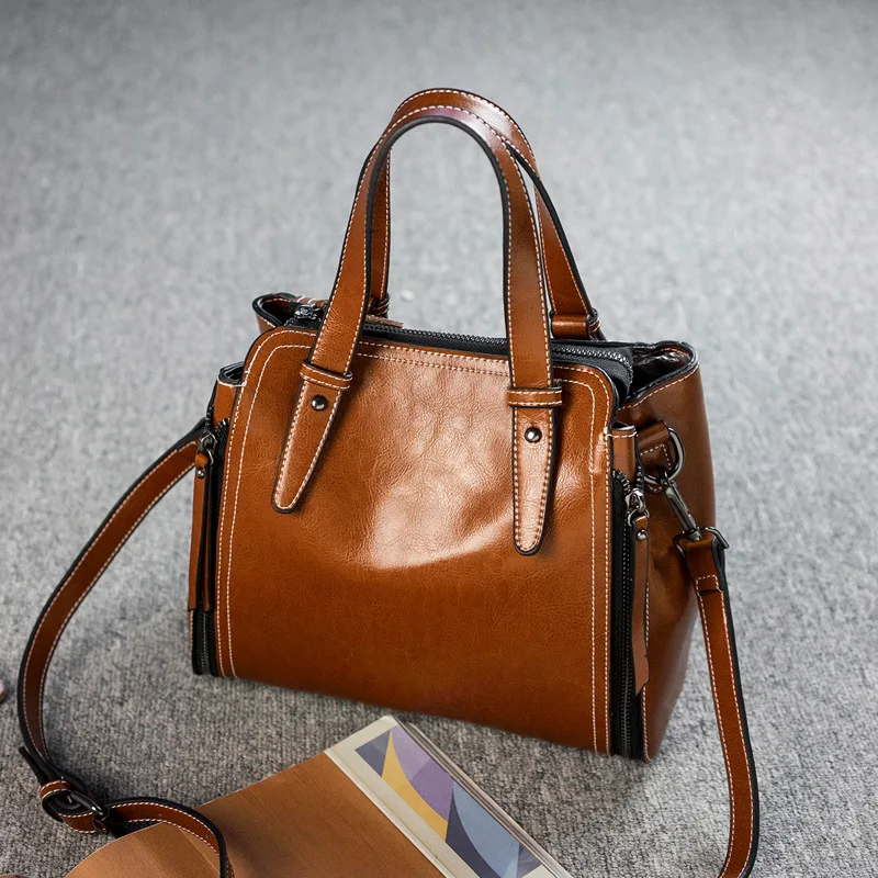 100% натуральные кожаные сумки для женщин 2018 Женская сумочка модная женская сумка