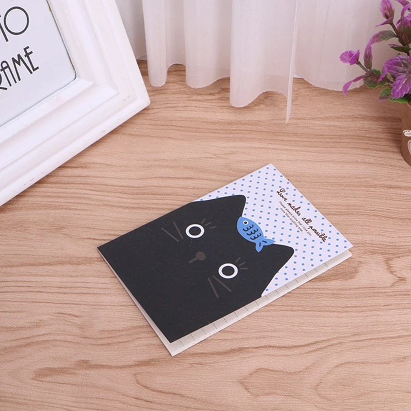 Мультяшный блокнот с кошкой милый Жесткий Чехол Обложка для книги дневник