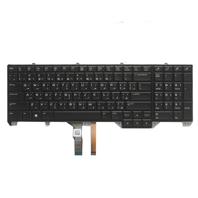Новая Арабская/шведская клавиатура для DELL Alienware 17 R2 и R3 Клавиатура ноутбука с