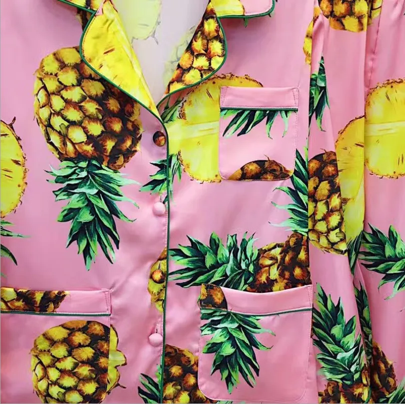 Women's Silky Pattern Pajama Sets Sleep Suit | Женская одежда