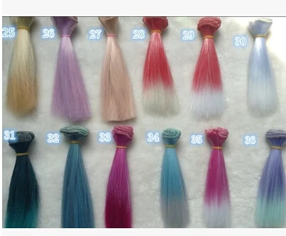 2 шт./лот красивые куклы 25*100 см коричневые кофейные черные волосы