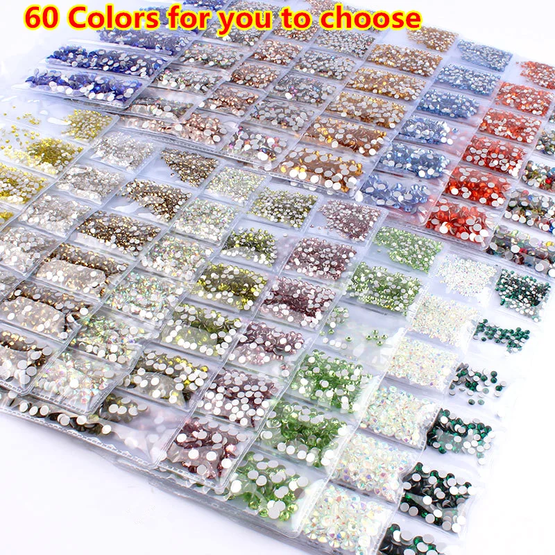 Ss4-ss12 3D украшения для дизайна ногтей блестящие стразы для ногтей стеклянные кристаллы аксессуары Стразы для дизайна ногтей разноцветные стразы