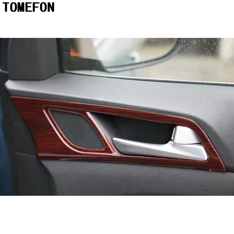 TOMEFON для Hyundai Tucson 2015 2016 ABS дерево Краски внутренняя ручка Панель AC вентиляционная