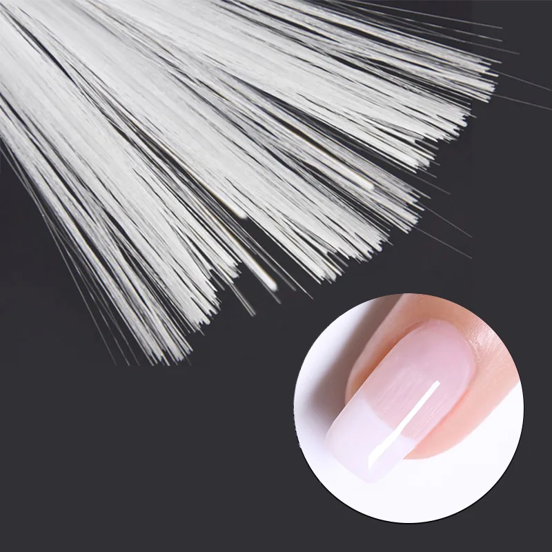 Fibernails стекловолокно для ногтей Акриловые Советы волокно стекло ногтей все для маникюра волокно стекло гвозди шелк здание Маникюр наращивание ногтей 50см 20см шелк для ремонта ногтей
