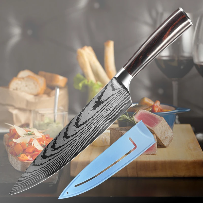 Острый нож шеф-повара из нержавеющей стали для резки мяса кухонные ножи фруктов