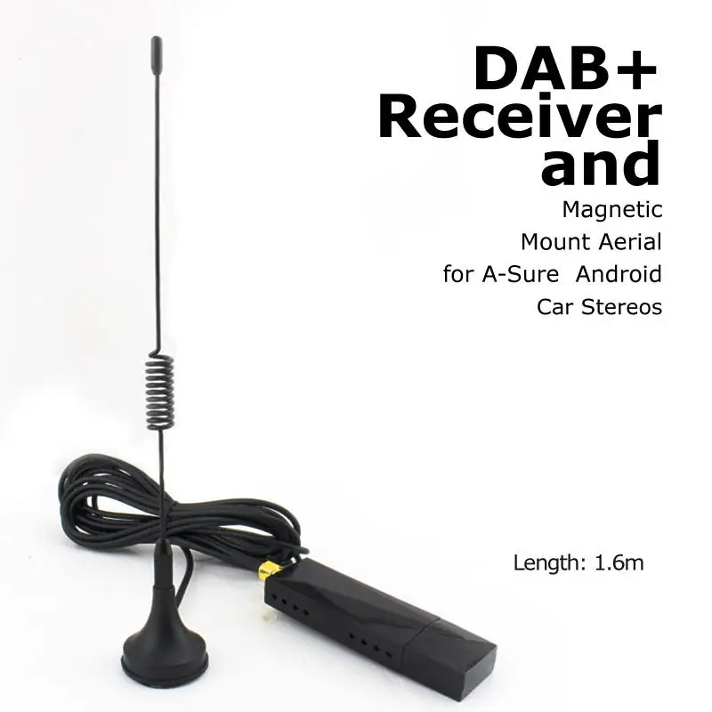 A-Sure Universal USB 2.0 Digital DAB+ Radio Tuner Receiver Antenna Aerial BOX for Android 6.0 5.1 /4.4 Car | Автомобили и