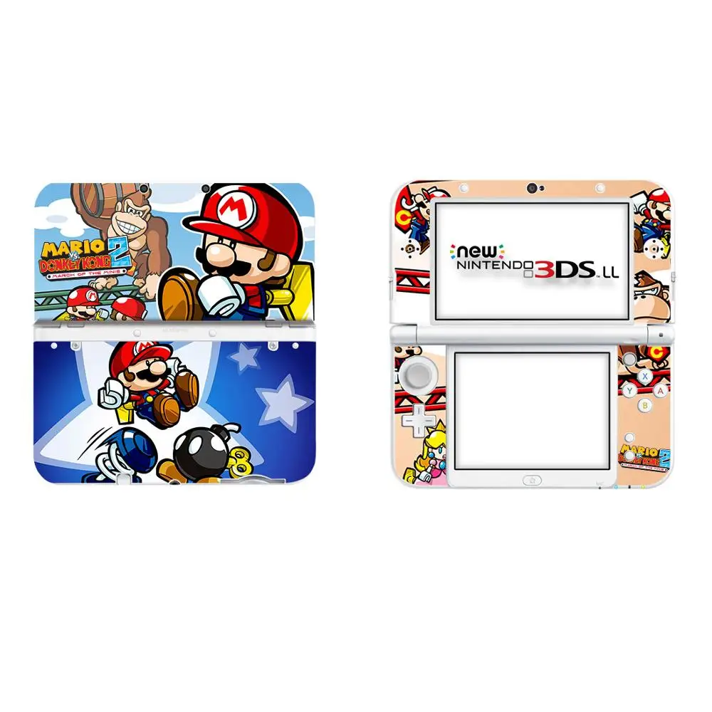 Супер Марио виниловый чехол наклейка Кожа Наклейка для новых 3DS XL LL скины стикер s