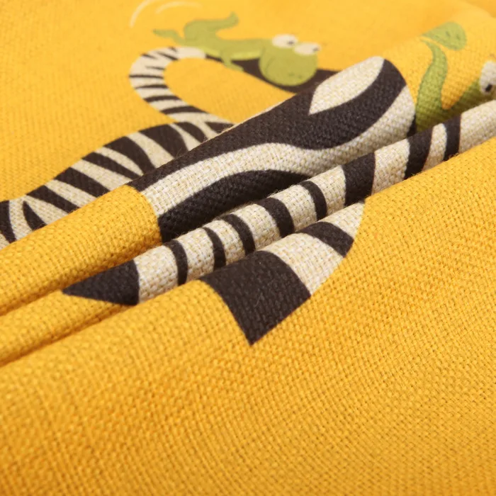 1 шт. декоративная наволочка из хлопка и льна с принтом собаки зебры осла 40329 | Дом