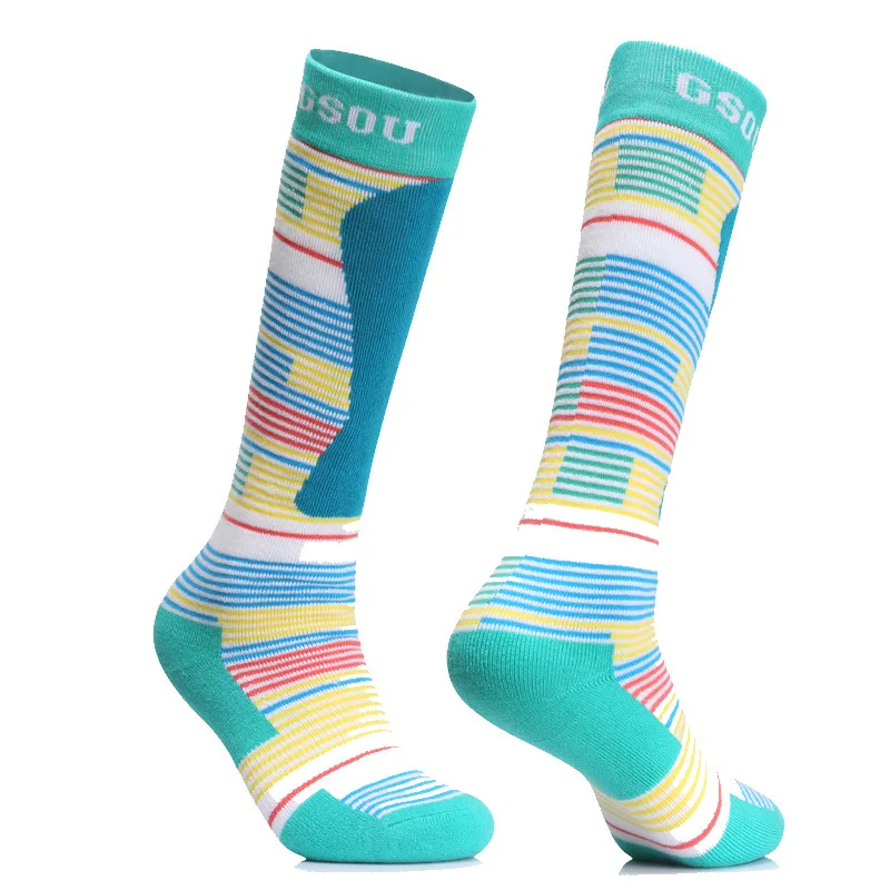 Зимние Лыжные носки Gsou зимние велосипедные для мужчин и женщин теплые спортивные
