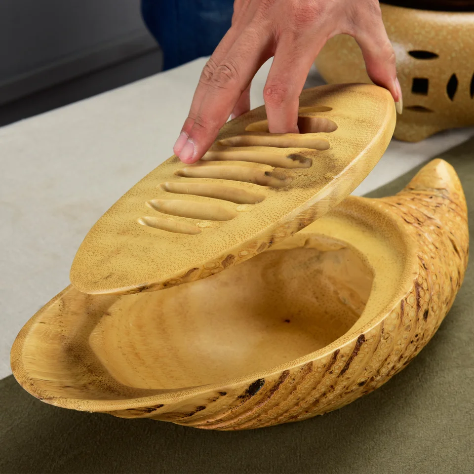 Натуральный Экстракт корня бамбука сухой пены старый бамбук корень Чай лоток