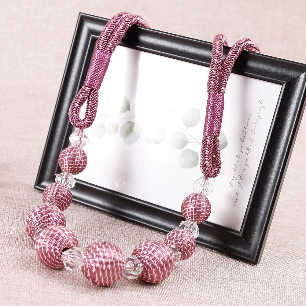 1 пара DIY Главная оконные Принадлежности Декоративный бисером повязки Holdbacks