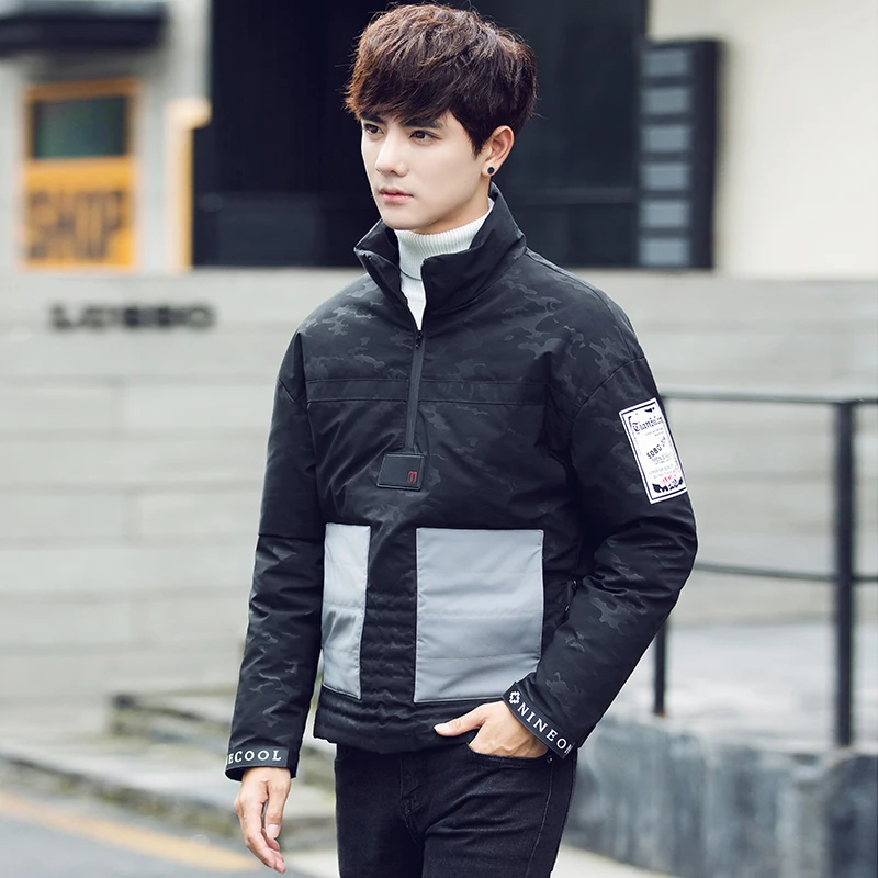 2017 Новый Зимний стиль мужские высококачественные пуховые пальто Высокое