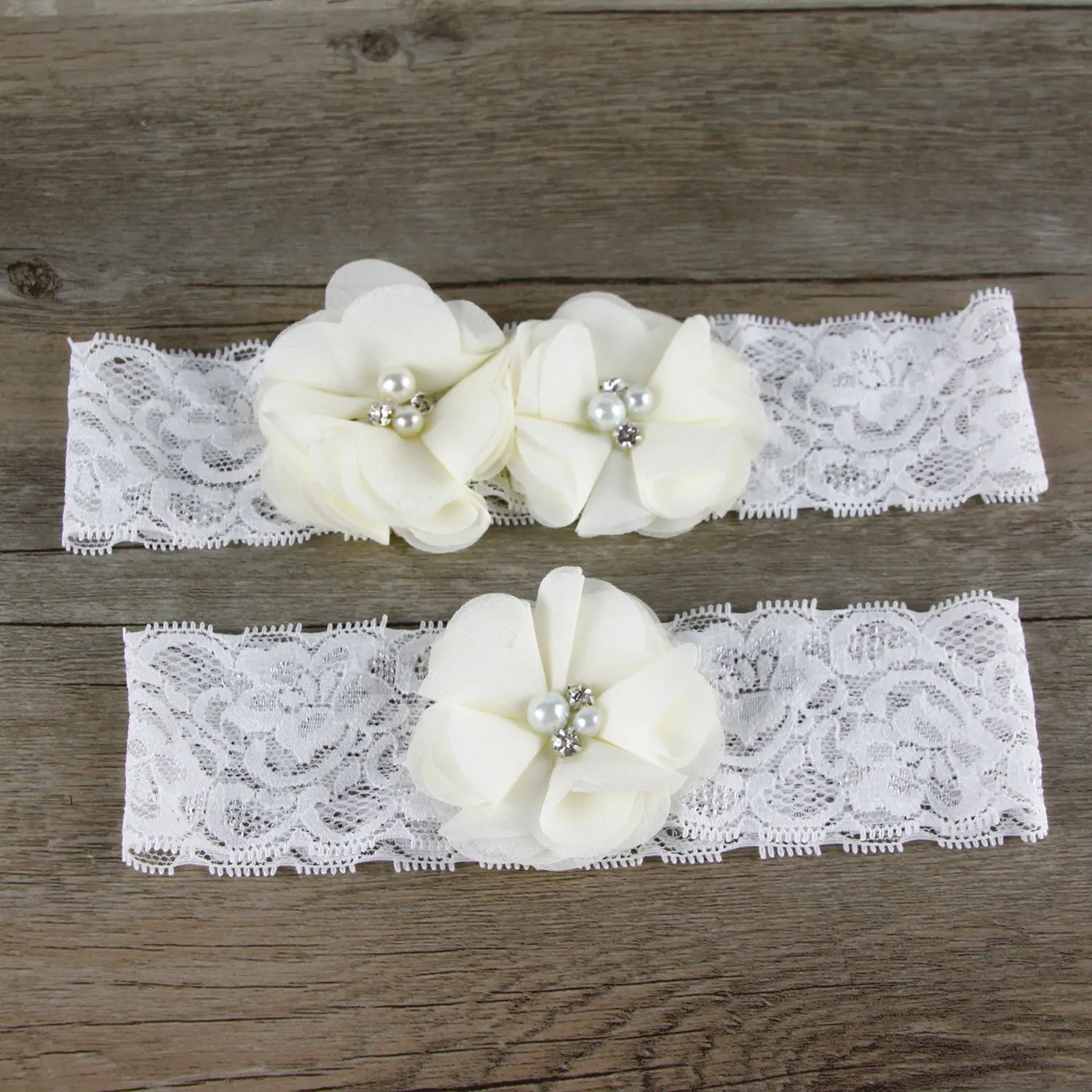 2Pcs/set 16Styles plate flower Original handmade western wedding lace garter accessories bridal decoration | Дом и сад