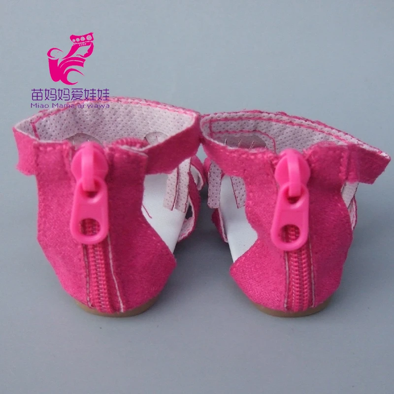 18 дюймов девочка кукла джинсы 7 см обувь для 45 Reborn Baby Doll кисточкой Сандалии Летняя