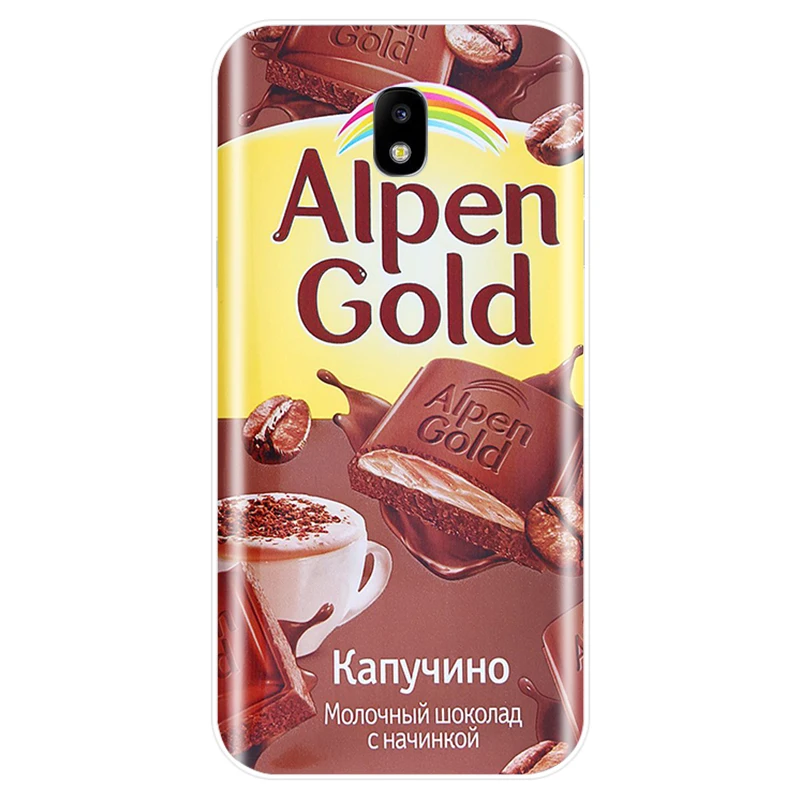 Шоколадный русский чехол для телефона Samsung Galaxy J5 J7 2016 J3 2017 J7PLUS J7MAX J4 J6 J8 2018 J3PRO |