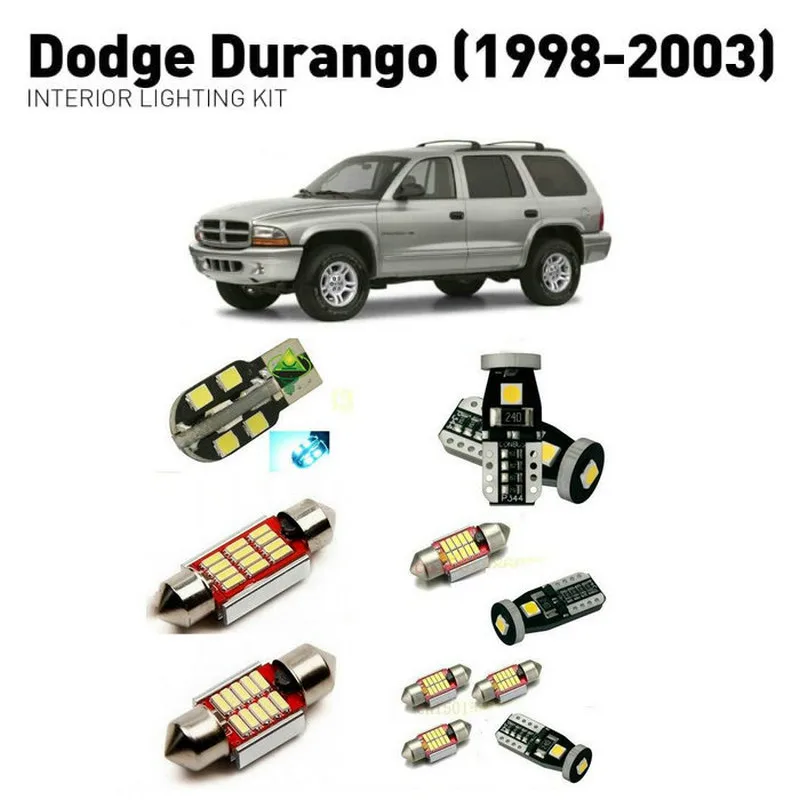 Светодиодные внутренние фары для Dodge durango 1998-2003 14 шт. светодиодные автомобилей
