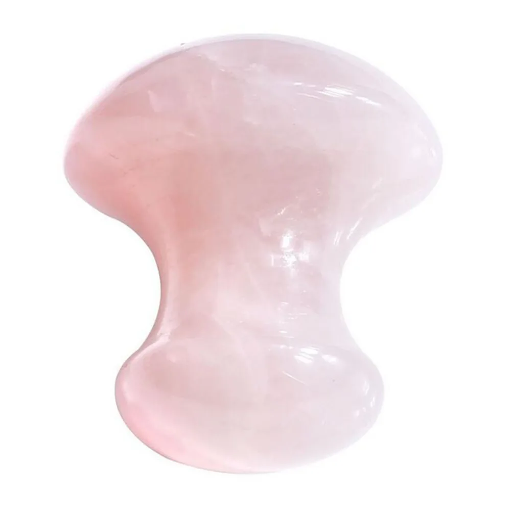 

Feng Shui Handmade Natural Rose Quartz Gua Sha Scraping Massage ToolW3420