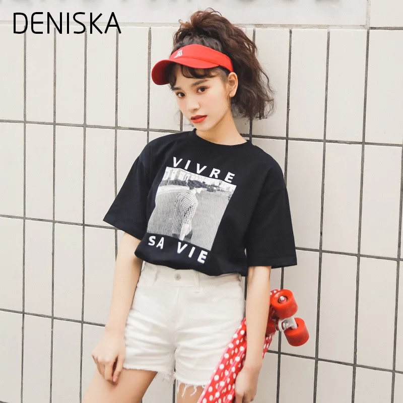 Дениска 2018 Новая мода весна и лето Южная Корея Ulzzang Harajuku Стиль голова портрет