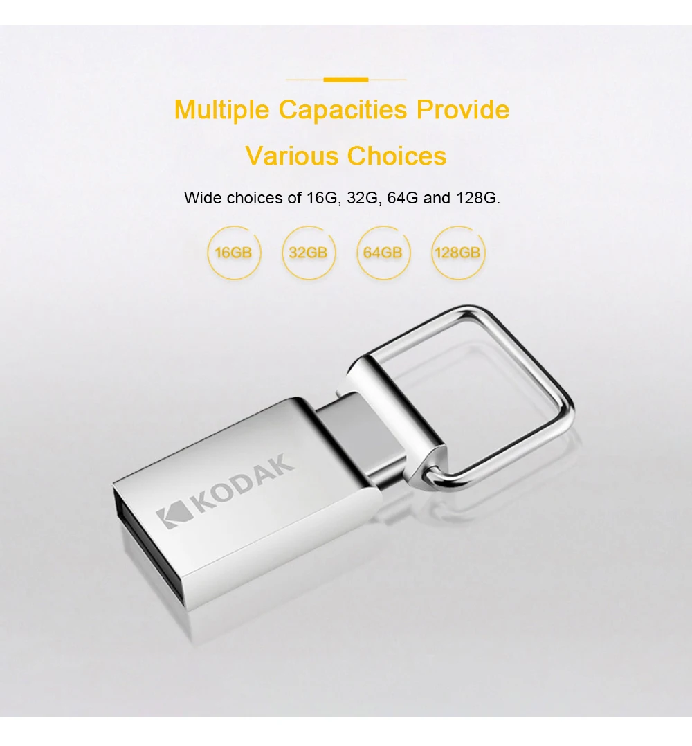 Kodak K112 мини металлический USB флеш-накопитель 16 ГБ 32 ГБ 64 ГБ флеш-карта памяти, Флеш накопитель U диск USB2.0 флешка