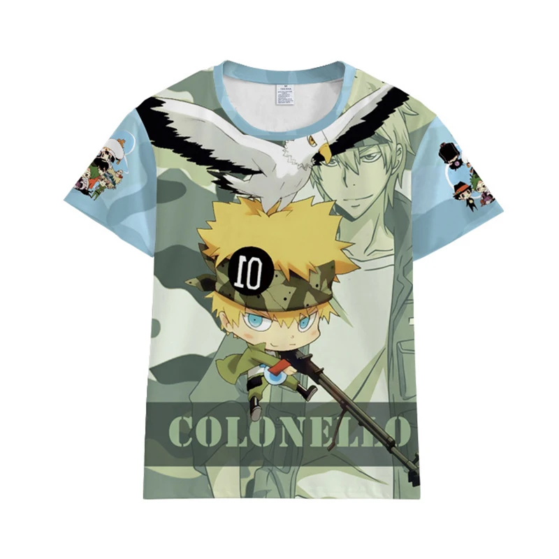 Футболка Katekyo Hitman Reborn Sawada Tsunayoshi кёя Хибари косплей костюм летние мужские женские