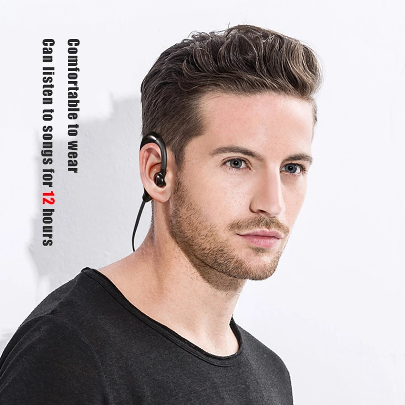 Водонепроницаемые наушники Bluetooth для iPhone XR XS X Беспроводные наушники Huawei P20 С большой батареей Глубокие басы Спортивная гарнитура с микрофоном.