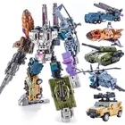 Новый фильм трансформация 5 в 1, фигурка, игрушки мальчик аниме KO G1 predaking робот, автомобиль, танк, Инженерная модель, дети, игрушка, подарок, PT05