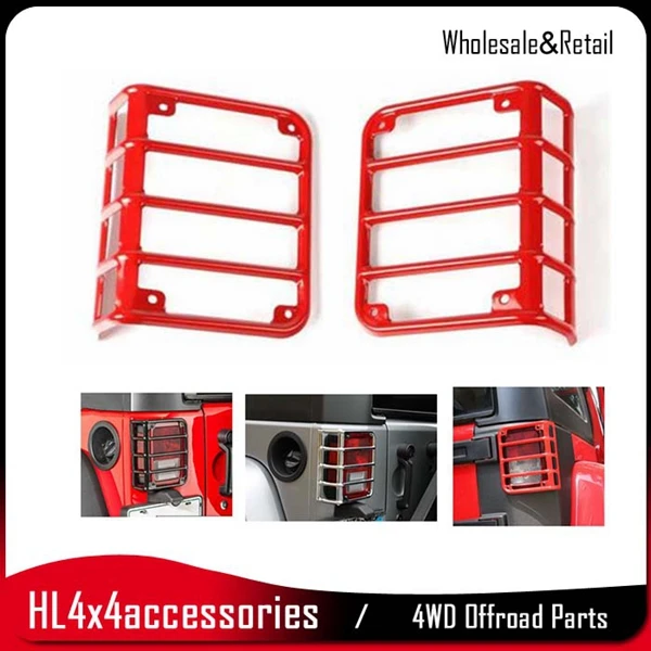 2 шт. задняя крышка для задних фонарей Накладка Защитная фар Jeep Wrangler JK