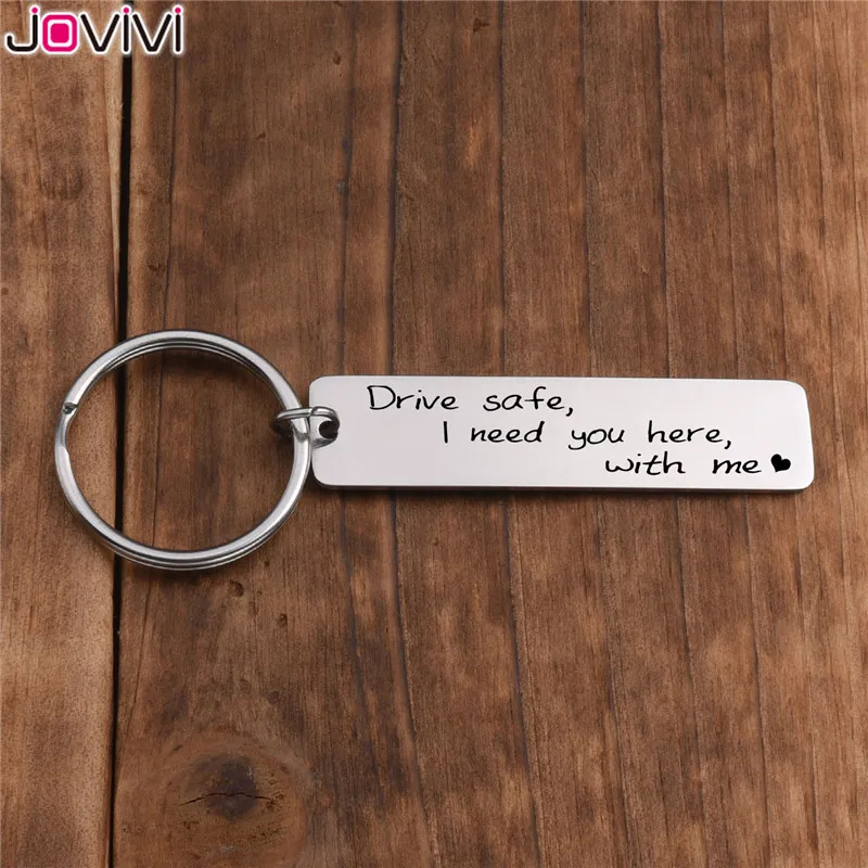 Цепочка для ключей Jovivi 1 шт. прямоугольная бирка безопасный вождения я хочу чтобы