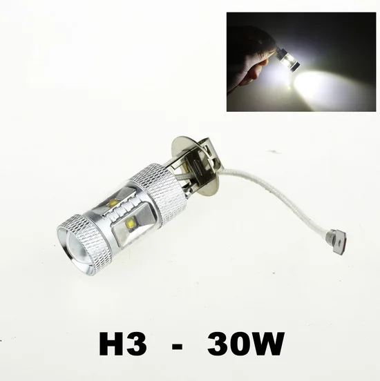 

1 шт. светодиодный 30 Вт H3 CRE E XBD авто лампа 6SMD 30 Вт Высокая мощность светодиодный потолочный светильник