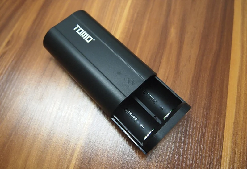 Tomo D2 USB Li-Ion интеллектуальное зарядное устройство портативный lcd умный мобильный внешний аккумулятор чехол с двумя аккумуляторами 26650 с двумя выходами