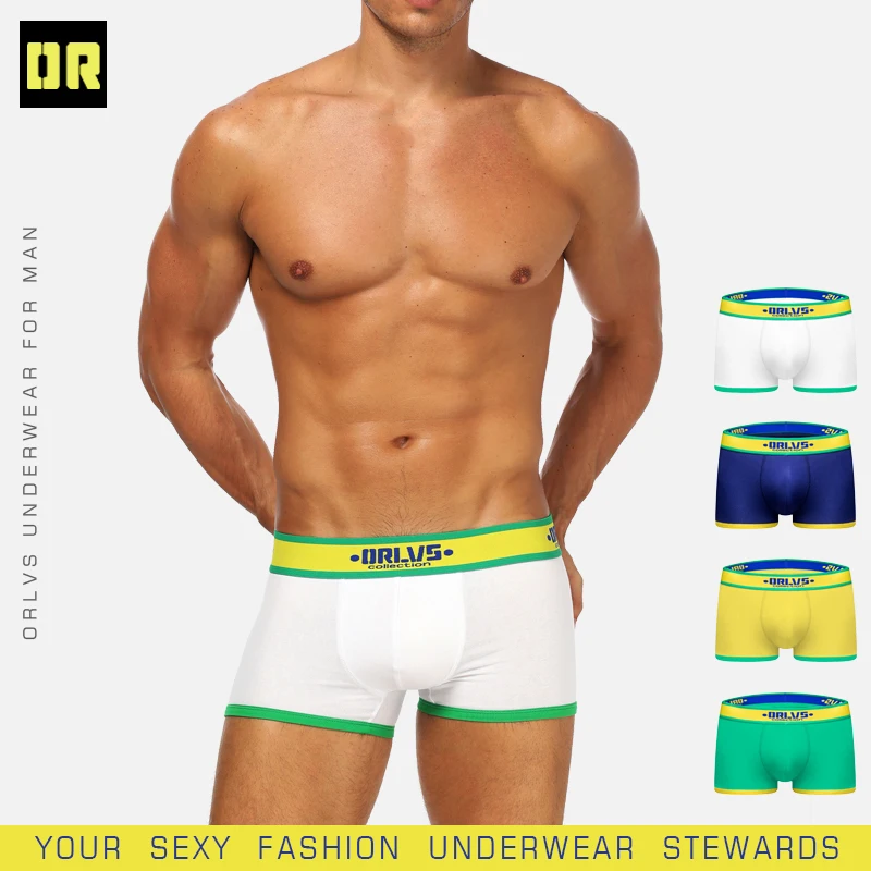 

ORLVS Male Underpants Men Underwear Boxers Solid Shorts Modal Cuecas Boxers Men Boxer Homme Boxershorts Breathable Panties